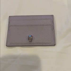 Alexander McQueen leather card holder
